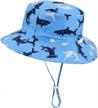 baby sun hat adjustable - outdoor toddler swim beach pool hat kids upf 50+ wide brim chin strap summer play hat logo