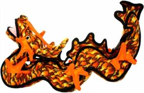 img 2 attached to Dragon Orange TUFFY - The Ultimate Durable Soft Dog Toy For Tug, Toss & Fetch. Multiple Layers, Tough & Strong. Interactive Play Designed To Last. Machine Washable & Floats.