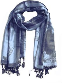 img 3 attached to Sakkas Tone Pashmina Scarf Stole Women's Accessories : Scarves & Wraps