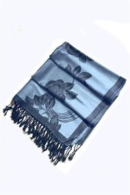 img 2 attached to Sakkas Tone Pashmina Scarf Stole Women's Accessories : Scarves & Wraps