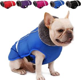 img 4 attached to Thick Fur-Collared Winter Coat for Dogs - Reflective, Waterproof, Windproof and Warm Dog Clothes for Cold Weather - Soft Puppy Vest for Small, Medium, and Large Dogs