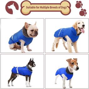 img 3 attached to Thick Fur-Collared Winter Coat for Dogs - Reflective, Waterproof, Windproof and Warm Dog Clothes for Cold Weather - Soft Puppy Vest for Small, Medium, and Large Dogs