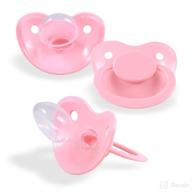 🍼 pacifier addict fixx jumbo adult xxl silicone pacifier - size 10 (pink): the ultimate solution for pacifier lovers! logo