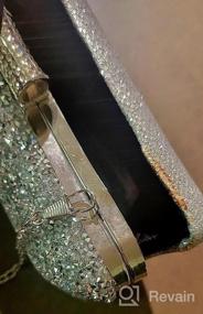 img 5 attached to Tanpell Women'S Evening Bag: Plain Shinning Glittering Handbag For Party & Wedding