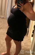 img 1 attached to IloveSIA 2Pack Women'S Seamless Maternity Breastfeeding Nursing Dress With Build-In Bra review by Lisa Holland