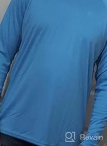 img 5 attached to Ewedoos UPF 50+ Fishing Shirts For Men Long Sleeve Tee Shirts Rash Guard For Men UV Protection Swim Sun Shirts For Men