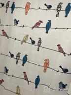 img 1 attached to Cute & Funny Animal Shower Curtain - LIVILAN Bird With Flowers Decor For Bathroom, 72Wx72H Inch review by James Morrow