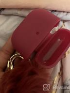img 1 attached to AirPods 3 Case Cover 2021 Version Soft Silicone Fur Ball Keychain Women Shockproof Protective Visible Front LED Light Pink review by Jean Donjuan