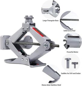 img 1 attached to 🚗 FEANISIFEI 3 Ton Electric Car Jack Kit with Impact Wrench - 12V Electric Jack for Car SUV Emergency Repair