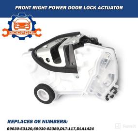 img 2 attached to 🔑 DLT-117 Door Lock Actuator: 2014-2019 Toyota Camry/Corolla/Sienna/Highlander/Lexus IS/NX200t & More - Front Right Side Replacement DLA1424