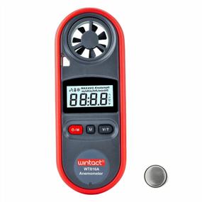 img 4 attached to Wintact Handheld Anemometer Water Resistant, Small Digital Wind Speed Meter Gauge, Pocket Air Flow Tester With Measuring Wind Temperature 14℉ To 113℉ For House HVAC Outdoor Kite Boat Sailing Surfing