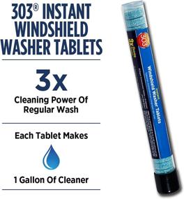 img 3 attached to 💦 303 Automotive Instant Windshield Washer - 3x Cleaning Power - Super Concentrated Tablets - 25 Tablets - Just Add Water for Effective Cleaning
