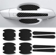 🚗 enhance your car's style and protection with lumine car 8pcs car door handle sticker carbon fiber films логотип