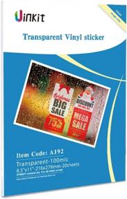 img 4 attached to Create Customized Waterproof Stickers With Uinkit Translucent Vinyl Sticker Paper For Inkjet And Laser Printers - Perfect For Cricut, Personalized Labels, And Crafts!