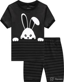 img 4 attached to 👕 Comfy Boys 100% Cotton Pajama Sets for a Cool Summer Sleepwear Experience