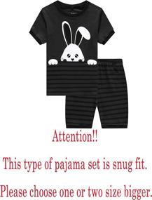 img 3 attached to 👕 Comfy Boys 100% Cotton Pajama Sets for a Cool Summer Sleepwear Experience