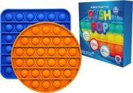 pilpoc sensory fidget toys, push pop sensory poppers для снятия стресса, умственного расслабления и уменьшения беспокойства - pop it, push it, fidget bubble toys для мальчиков, small pop it pack логотип