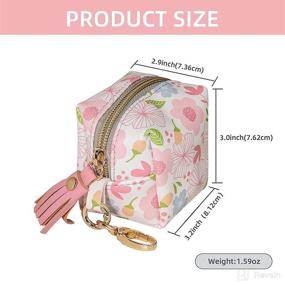 img 3 attached to 🌸 Smlpuame Pacifier Holder Case - Large Size Leather Cover Charm Pod for Diaper Bag Stroller Purse - 4 Pacifiers or Nipple Shield Holder - Outdoor Travel Accessories - Easy to Clean - Flower Design in Pink