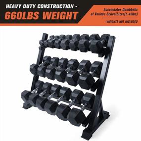 img 2 attached to RitFit Heavy-Duty Steel Weight Rack Stand For Dumbbells, Barbells, Plates, And Medicine Balls - 2 Or 3 Tier Strength Training Dumbbell Storage Rack For Home Gym
