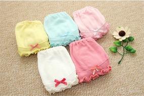 img 3 attached to 🍼 Adorable JIEYA Baby Girls Cotton Underwear: Bow-knot Briefs Panties, 3 or 5 Pack