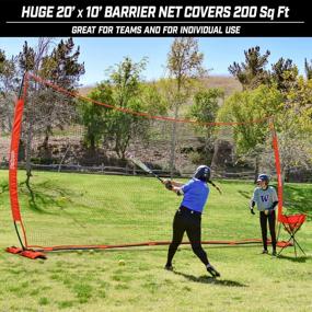 img 3 attached to Portable Sports Barrier Net - 12' X 9', Ideal For Various Sports With Carry Bag Included, From GoSports