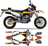 enhance your suzuki drz 400 sm with kungfu graphics custom decal kit: szdrse9919001-ko logo