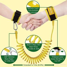 img 2 attached to Toi Bani Toddlers Leash for Boys+ Anti Lost Wrist Link: 4-in-1 Child Safety Wristband for Walking with Excavator & Dinosaur Design