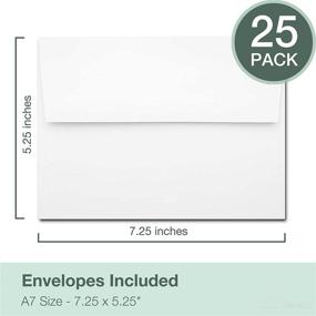 img 2 attached to 🌿 Pack of 25 Eucalyptus-themed Baby Shower Invitations with Envelopes, Diaper Raffle Tickets, and Book Request Cards