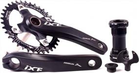 img 3 attached to Aluminum Alloy Mountain Bike Crankset With Narrow Wide Chainring, Bottom Bracket Bolts, And BB Bolts - BUCKLOS IXF 104 BCD 30-52T Crank Set For MTB And Road Bicycles