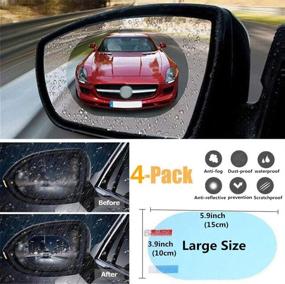 img 3 attached to Protective Waterproof Rainproof Anti Scratch Rearview