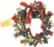 6-pack christmas wreath napkin rings - perfect for holiday table settings, weddings & receptions! logo
