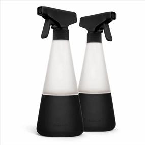 img 4 attached to 🧼 Cleancult Shatter Resistant Glass Spray Bottle - 16oz, 2 Pack - Matte Black - All Purpose Cleaning Spray Bottle with BPA-Free Nozzle & Silicone Sleeve - Dishwasher Safe+