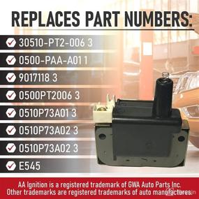 img 2 attached to Ignition Coil Pack Replacement for Acura and Honda Vehicles - Civic, Accord, Integra - 1.6L, 1.8L, 2.2L, 2.3L - Replaces OEM Numbers 30510-PT2-006, 30500-PAA-A01, 30510-p73-a01