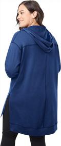 img 3 attached to Stay Cozy And Stylish With Roamans Women'S Plus Size Tunic Hoodie