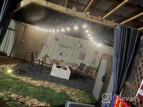 img 5 attached to 50 Ft Solar String Lights Outdoor - Waterproof 25 LED 1W Edison Bulbs, Remote Control 4 Modes Shatterproof For Backyard Bistro Cafe