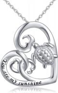 women's s925 sterling silver turtle animal jewelry set - earrings, necklace, ring & anklet bracelet gift logo