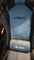 img 1 attached to Computer chair AeroCool Knight gaming, upholstery: imitation leather/textile, color: Iron Black review by Ewa Komorowska ᠌