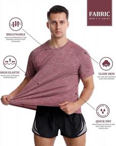 img 2 attached to Men'S Quick-Dry Athletic Workout T-Shirt For Gym Running Activewear Sport Fitness Moisture Wicking