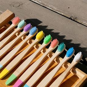 img 2 attached to 🌈 Colorful Biodegradable Children's Toothbrushes for Better Oral Hygiene