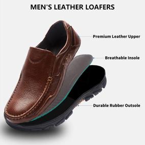 img 3 attached to Stylish And Durable TFO Leather Loafers For Men: Perfect For Office Wear And Outdoor Walking