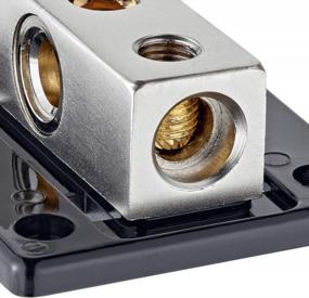 img 2 attached to Power Up Your Vehicle With InstallGear'S Power Distribution Block - 0/2/4 AWG Gauge & 1/0 Gauge In To (2) 4/8 Gauge Out, Perfect For Auto, RV, Motorcycle And Boat