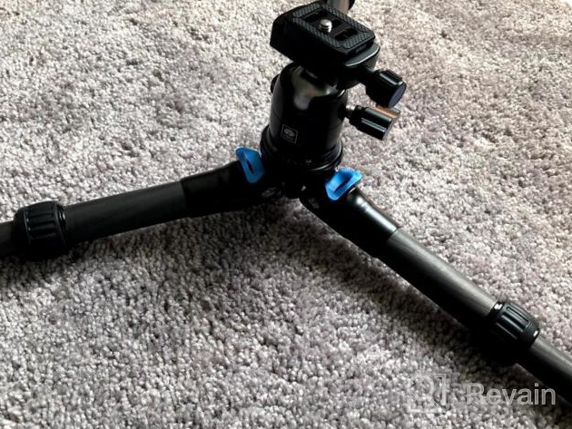 img 1 attached to SIRUI AM-254 Carbon Fiber Camera Tripod, Load Up To 12Kg/26.5Lbs,10-Layer Carbon Fiber review by Corey Evans