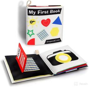 img 4 attached to 📘 Aomola Soft Baby Books - High Contrast Black White Books, Non-Toxic Touch & Feel Crinkle Cloth Books - Early Educational Interactive Toys for Infants, Toddlers, Kids