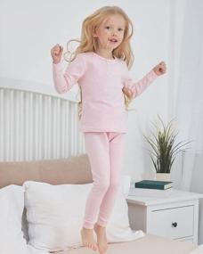 img 1 attached to Теплая хлопковая пижама для малышей, девочек и мальчиков, размеры от 24 месяцев до 6 лет, от Enfants Chéris