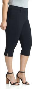 img 3 attached to Plus Size Capri W/Tummy Control: Rekucci Curvy Woman Ease Into Comfort