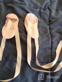 img 6 attached to LONSOEN Ballet Slipper Ribbons: Perfect Flats for Girls' Ballerinas