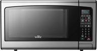 willz wlcmj412s2bcscaf10 3-in-1 countertop microwave oven fry & true convection 6 pre-programmed cooking settings, 12.8" turntable, air fry kit included, 1.3 cu ft,1000w, stainless steel logo
