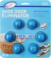 🌿 air jungles odor deodorizer balls - shoe, gym bag, drawer, and locker freshener | long lasting eliminator | fresh linen scent | natural tea polyphenols & essential oil | twist ball logo