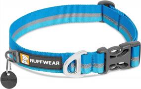 img 4 attached to RUFFWEAR, Crag Dog Collar, Reflective And Comfortable Collar For Everyday Use, Blue Dusk, 20"-26