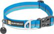 ruffwear, crag dog collar, reflective and comfortable collar for everyday use, blue dusk, 20"-26 logo